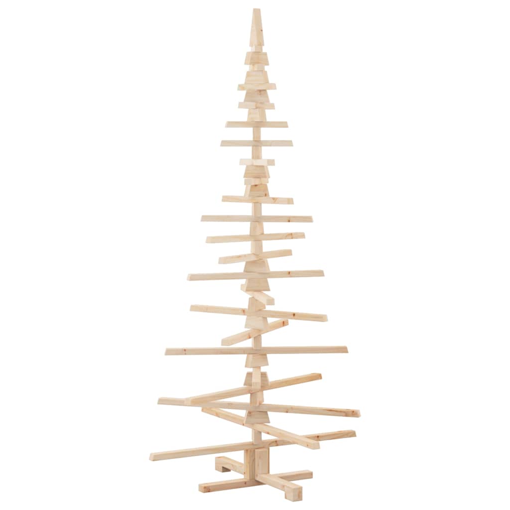 vidaXL Drewniana choinka do udekorowania, 180 cm, lite drewno sosnowe