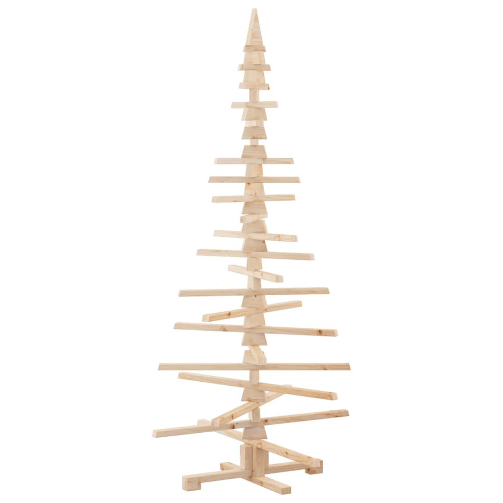 vidaXL Drewniana choinka do udekorowania, 180 cm, lite drewno sosnowe