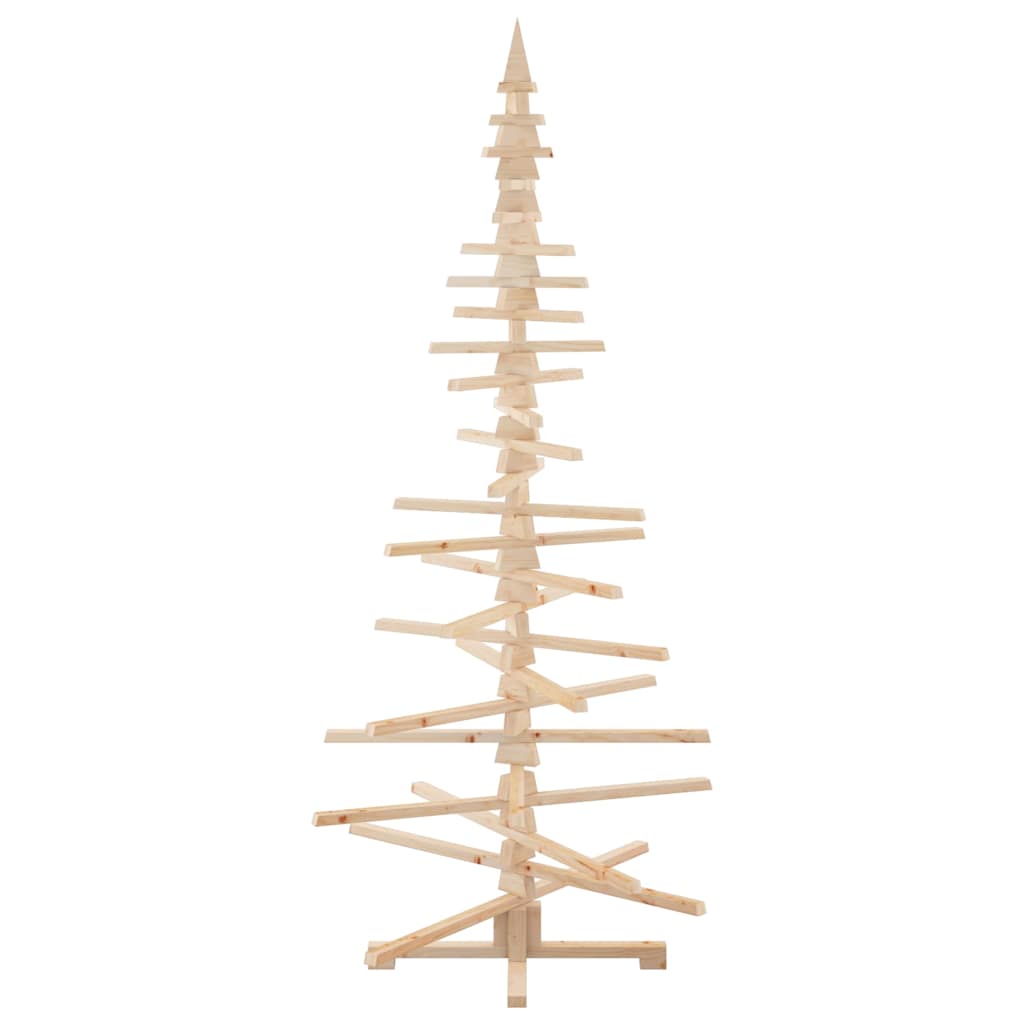 vidaXL Drewniana choinka do udekorowania, 210 cm, lite drewno sosnowe