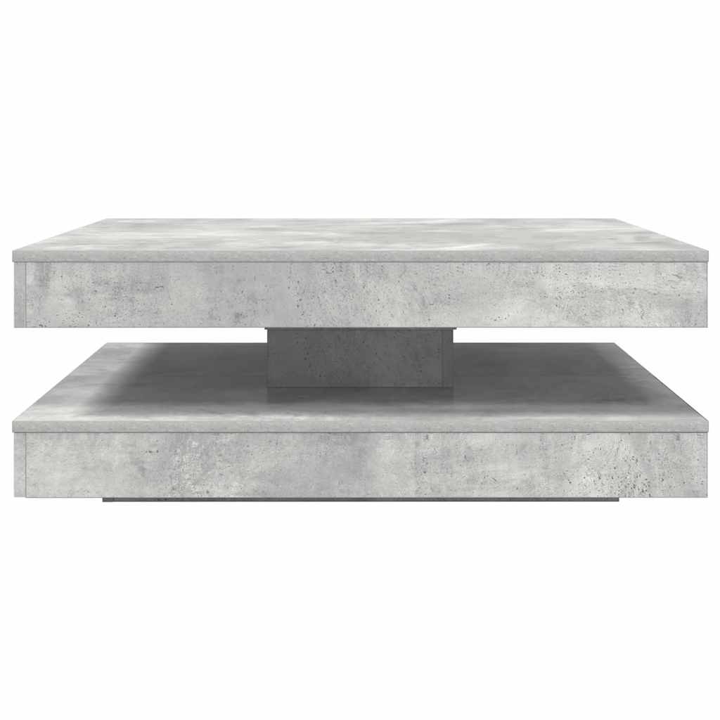 vidaXL Stolik kawowy obrotowy 360 stopni Betonowy szary 90x90x34,5 cm
