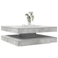 vidaXL Stolik kawowy obrotowy 360 stopni Betonowy szary 90x90x34,5 cm
