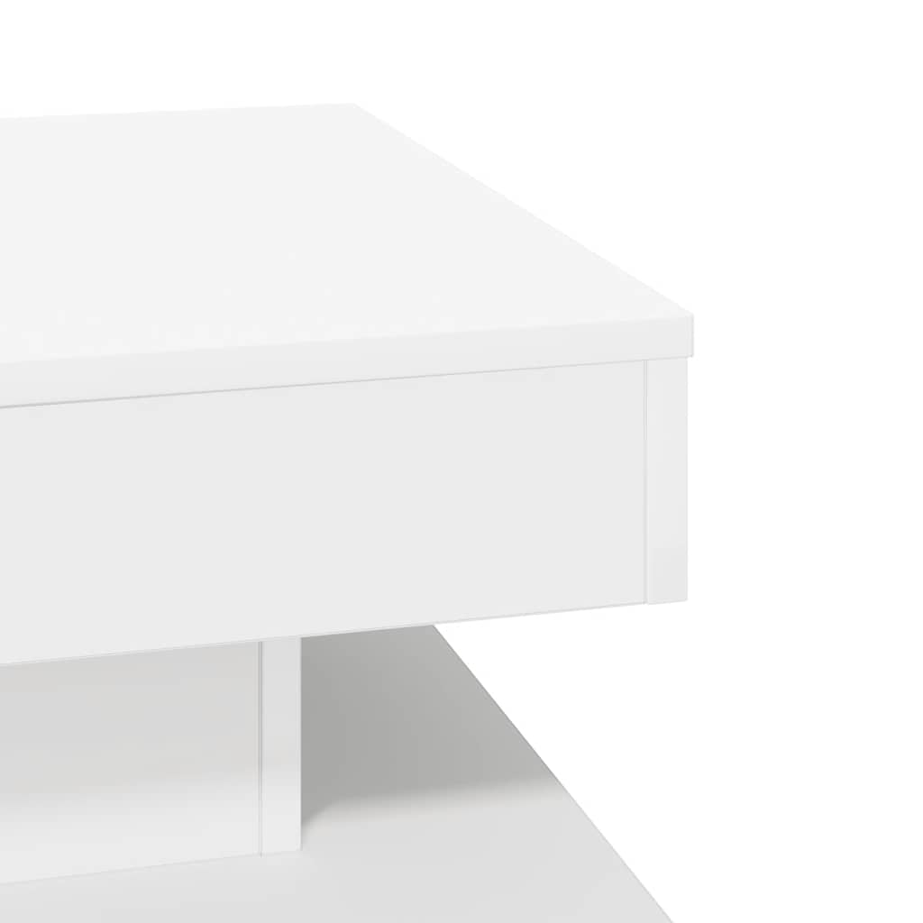 vidaXL Stolik kawowy obrotowy 360 stopni, biały, 50x50x34,5 cm