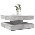 vidaXL Stolik kawowy obrotowy 360 stopni, betonowy, szary, 70x70x34,5 cm