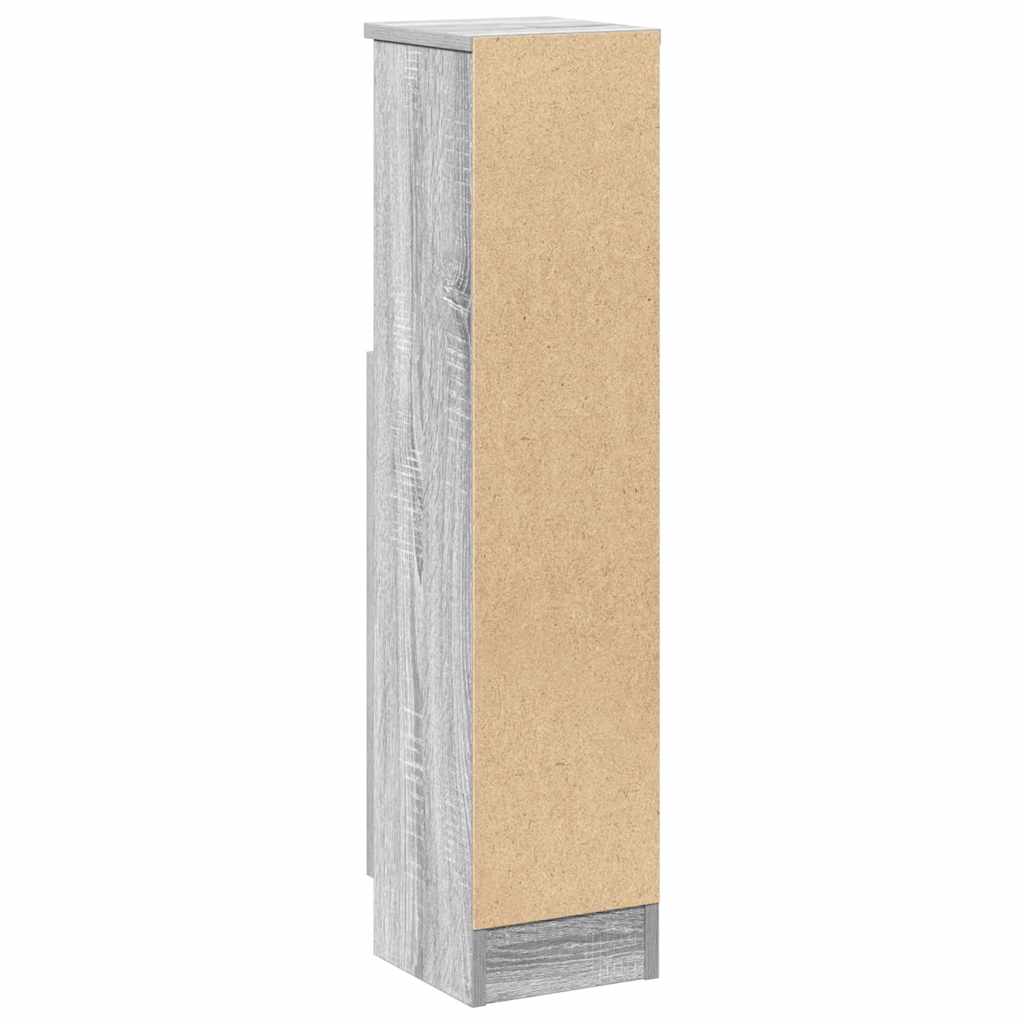 vidaXL Szafka łazienkowa z uchwytem na papier toaletowy Szara Sonoma 20,5x22x90 cm