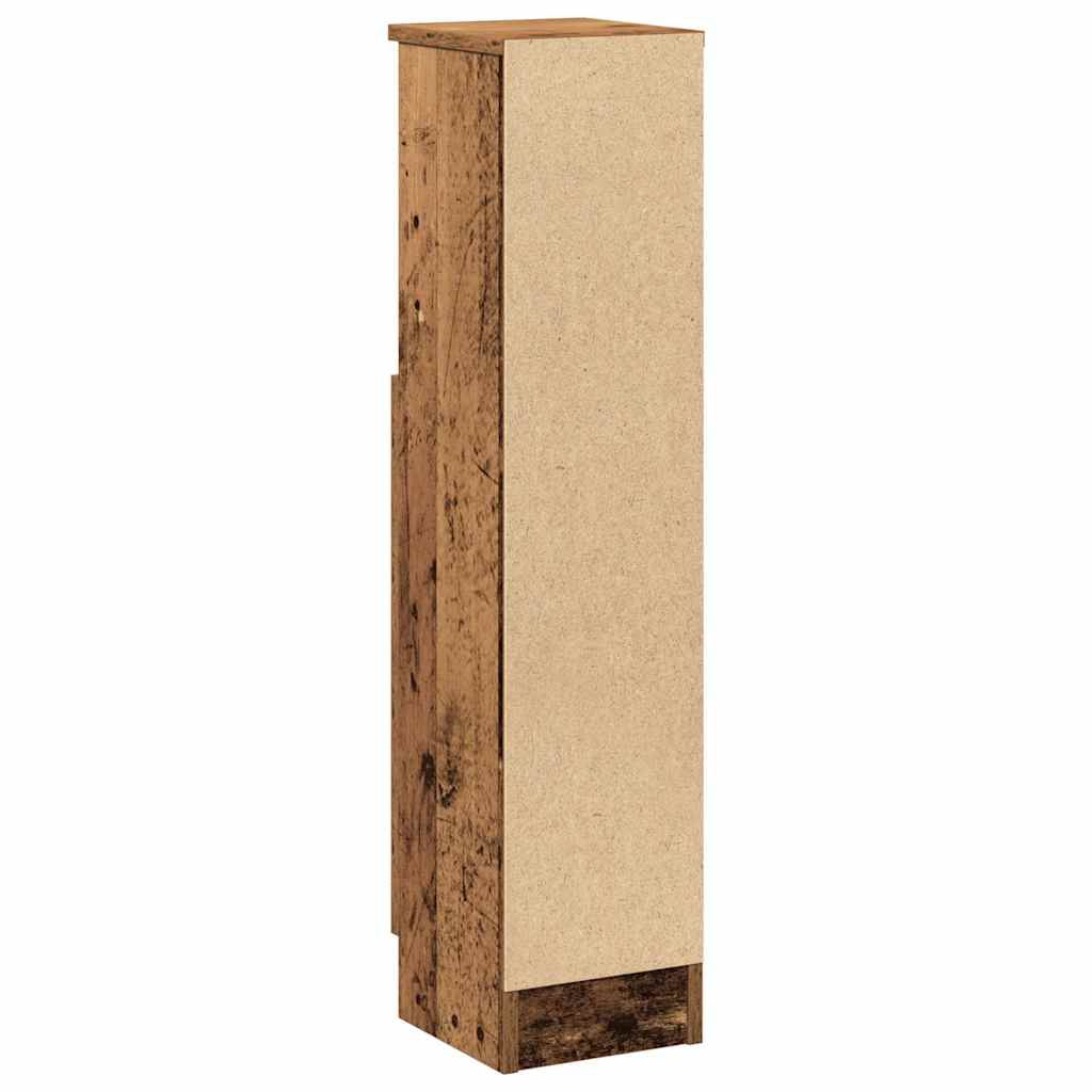 vidaXL Szafka łazienkowa z uchwytem na papier toaletowy Stare drewno 20,5x22x90 cm