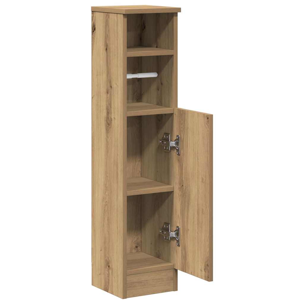 vidaXL Szafka łazienkowa z uchwytem na papier toaletowy Artisan Oak 20,5x22x90 cm