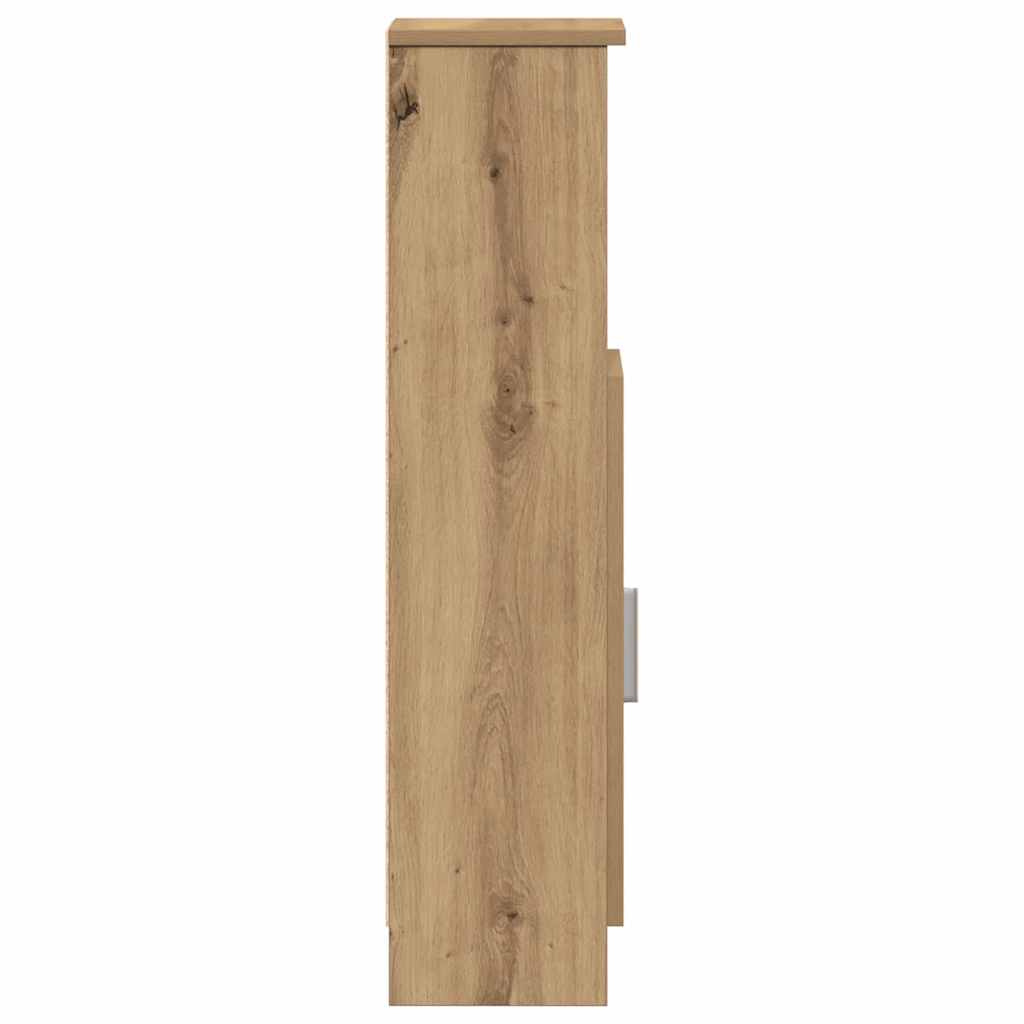 vidaXL Szafka łazienkowa z uchwytem na papier toaletowy Artisan Oak 20,5x22x90 cm