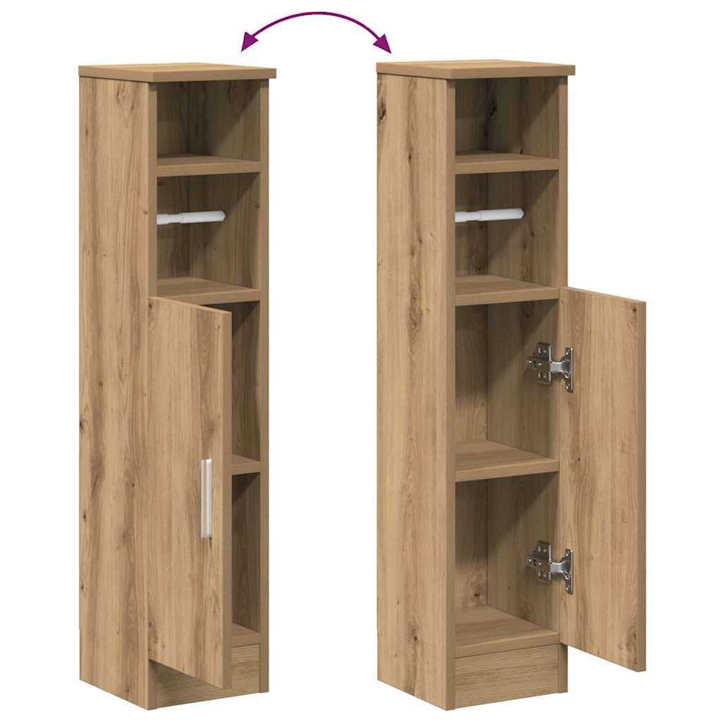 vidaXL Szafka łazienkowa z uchwytem na papier toaletowy Artisan Oak 20,5x22x90 cm
