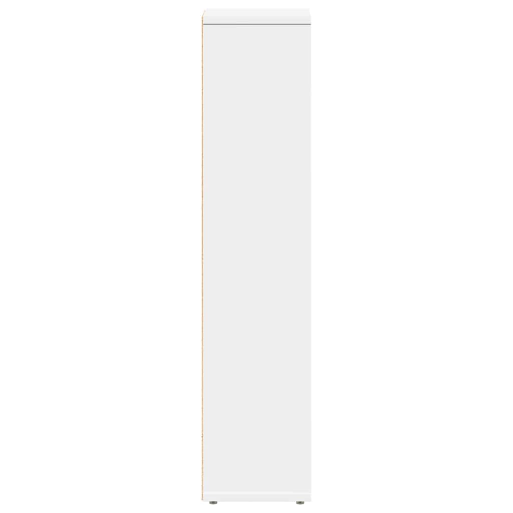 vidaXL Szafka łazienkowa z uchwytem na papier toaletowy, biała, 20,5x20x90 cm