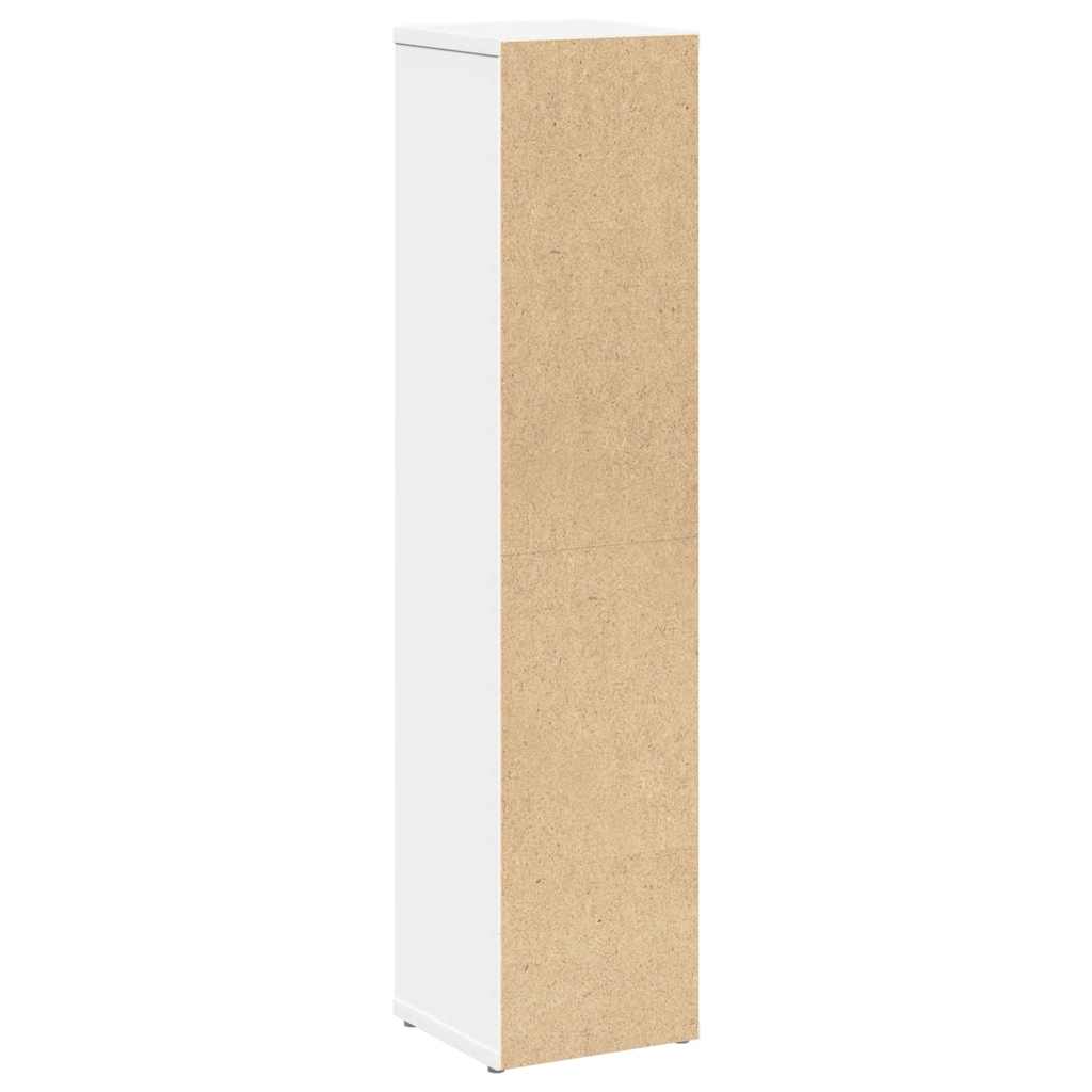vidaXL Szafka łazienkowa z uchwytem na papier toaletowy, biała, 20,5x20x90 cm