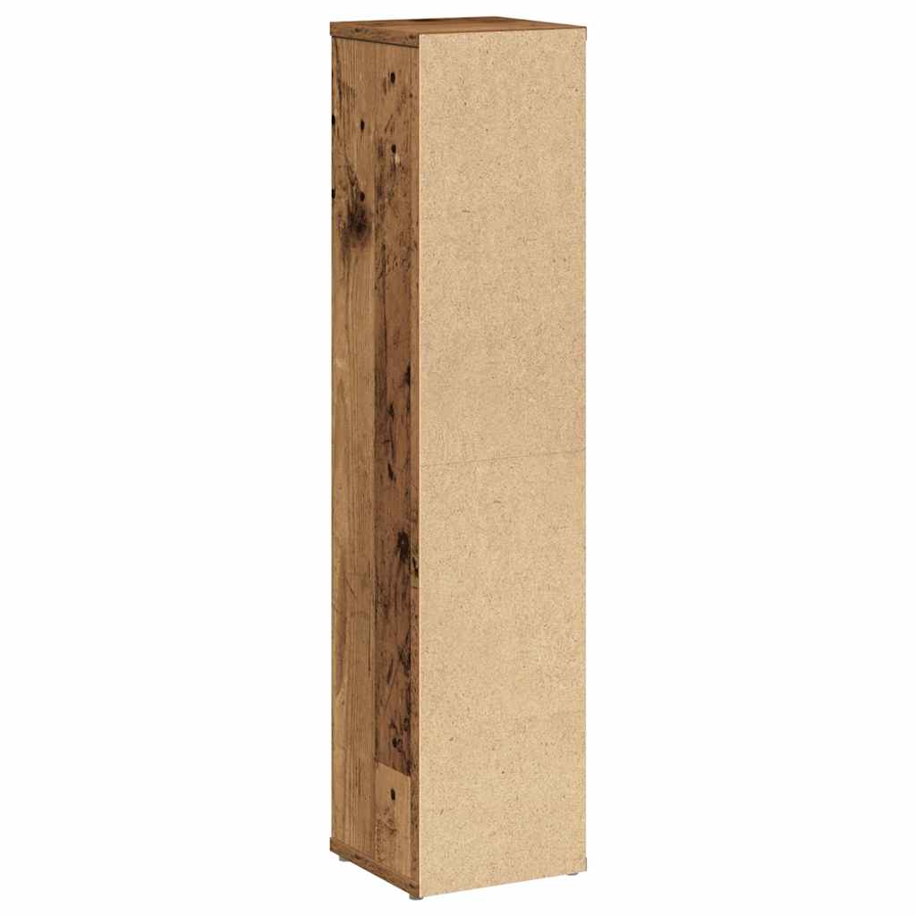 vidaXL Szafka łazienkowa z uchwytem na papier toaletowy Stare drewno 20,5x20x90 cm