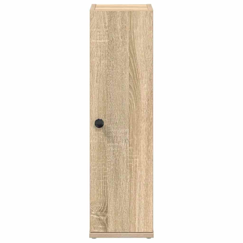 vidaXL Szafka łazienkowa z uchwyty na rolki dąb sonoma 20,5x22x72 cm