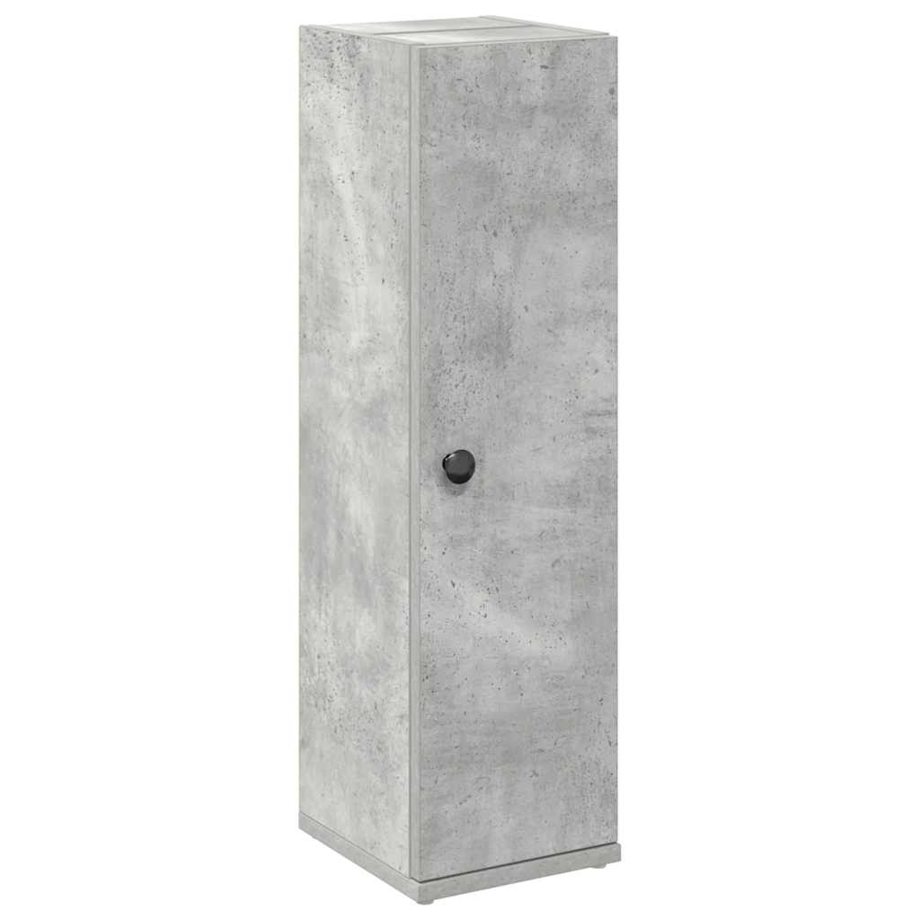 vidaXL Szafka łazienkowa z uchwyty na rolki kolor betonu 20,5x22x72 cm