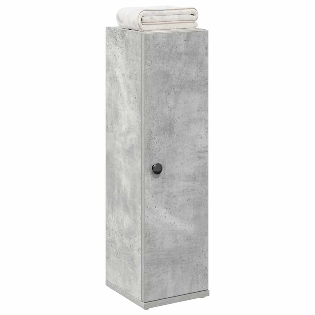 vidaXL Szafka łazienkowa z uchwyty na rolki kolor betonu 20,5x22x72 cm