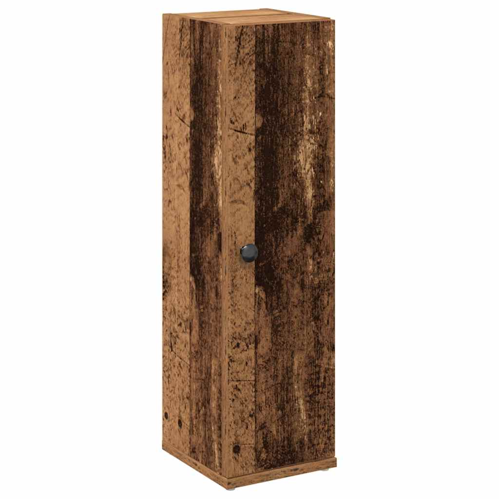 vidaXL Szafka łazienkowa z uchwyty na rolki stare drewno 20,5x22x72 cm
