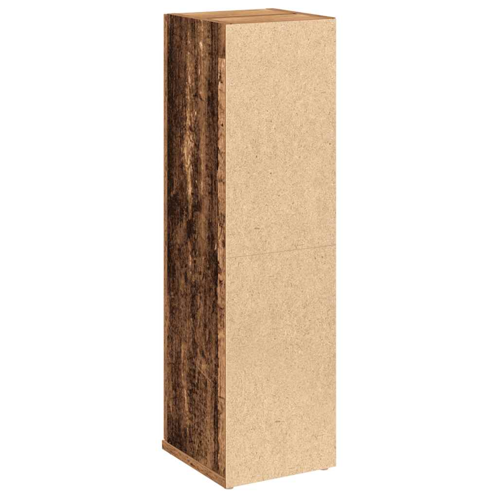 vidaXL Szafka łazienkowa z uchwyty na rolki stare drewno 20,5x22x72 cm