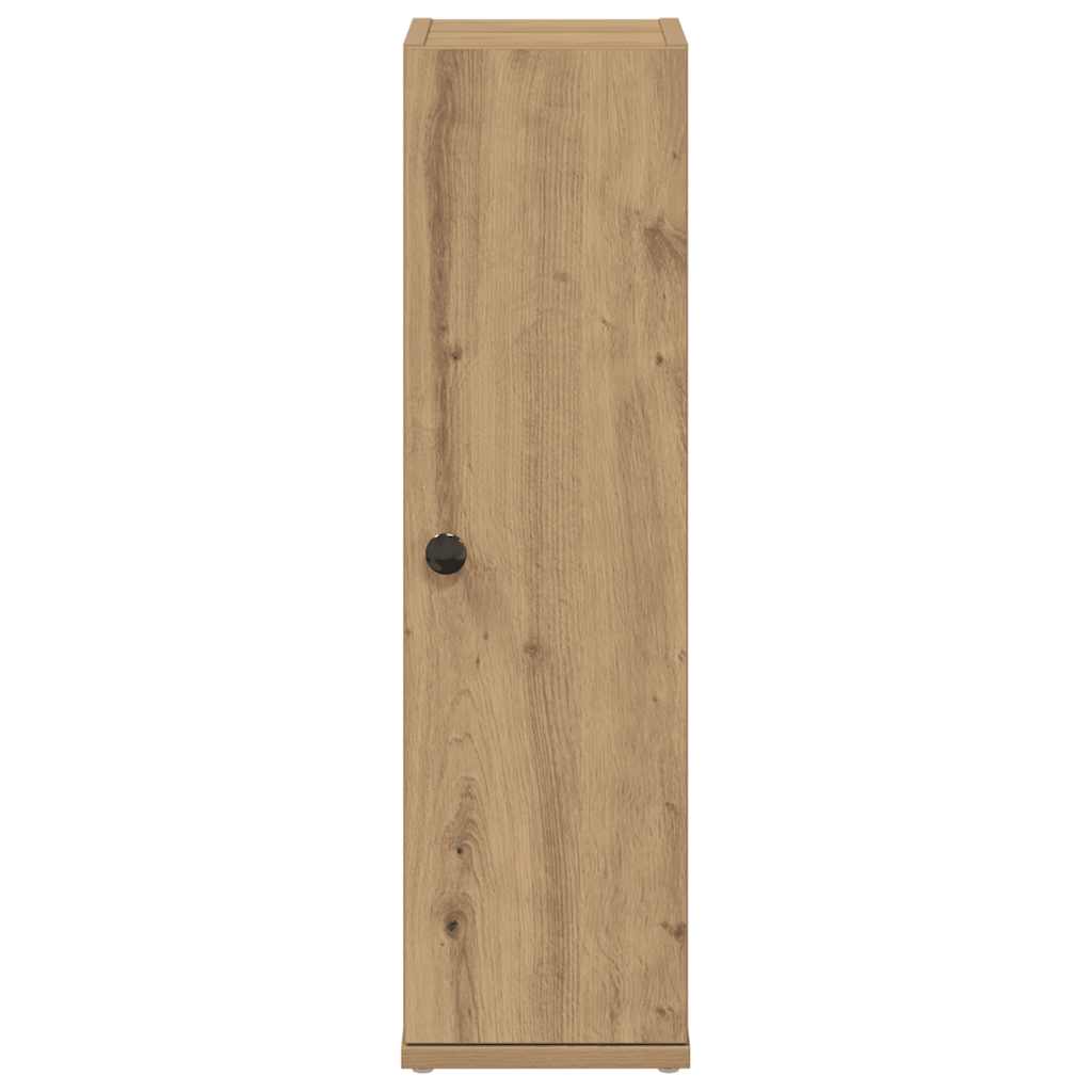 vidaXL Szafka łazienkowa z uchwyty na rolki dąb artisan 20,5x22x72 cm