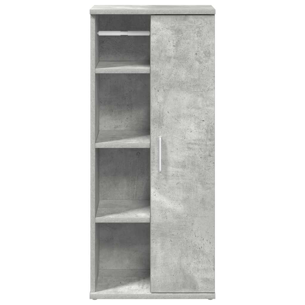 vidaXL Szafka łazienkowa z uchwyty na rolki kolor betonu 20,5x22x72 cm