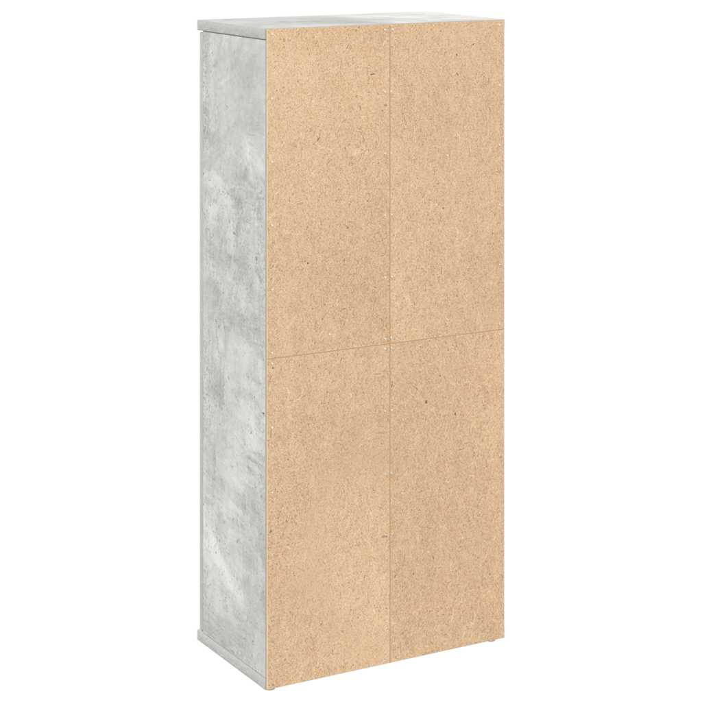 vidaXL Szafka łazienkowa z uchwyty na rolki kolor betonu 20,5x22x72 cm