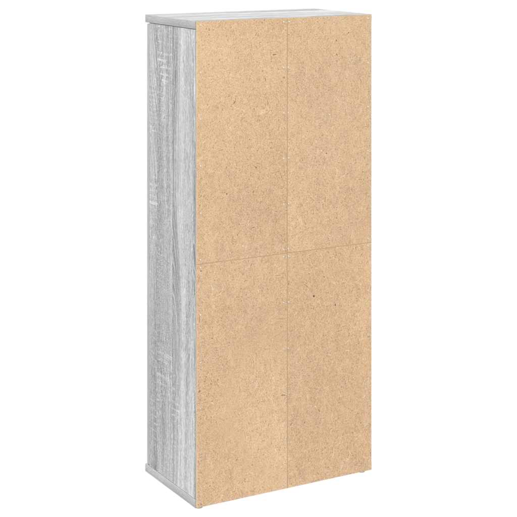 vidaXL Szafka łazienkowa z uchwyty na rolki szary sonoma 20,5x22x72 cm