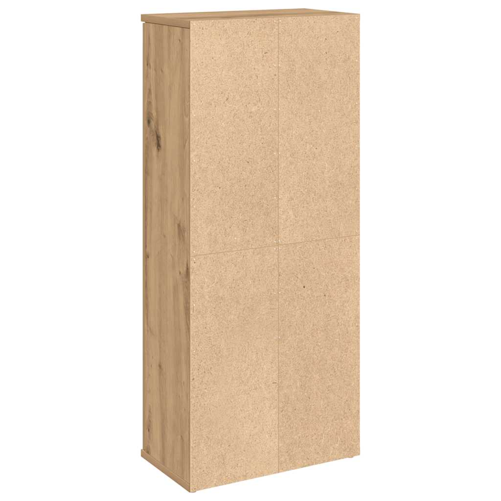 vidaXL Szafka łazienkowa z uchwyty na rolki dąb artisan 39x22x90 cm