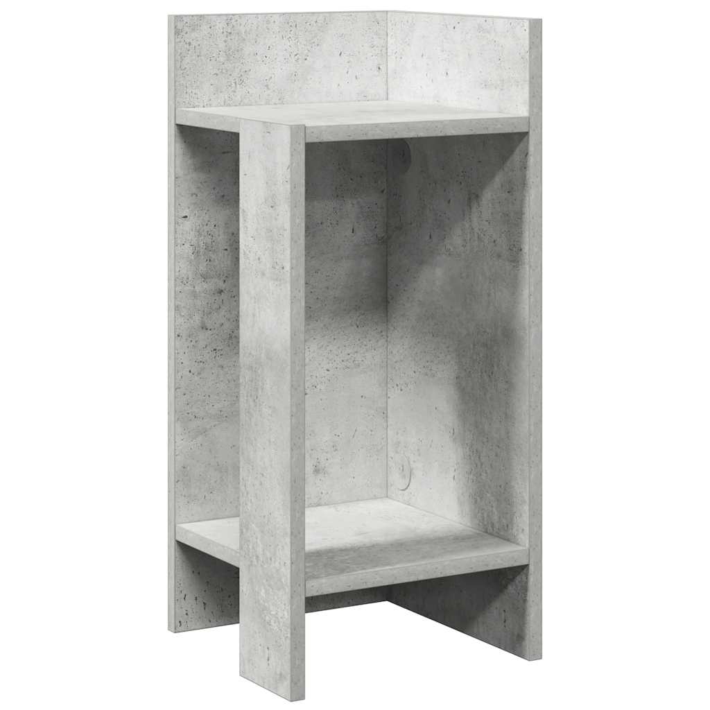 vidaXL Stolik boczny z półką, szarość betonu, 25,5x27x60 cm