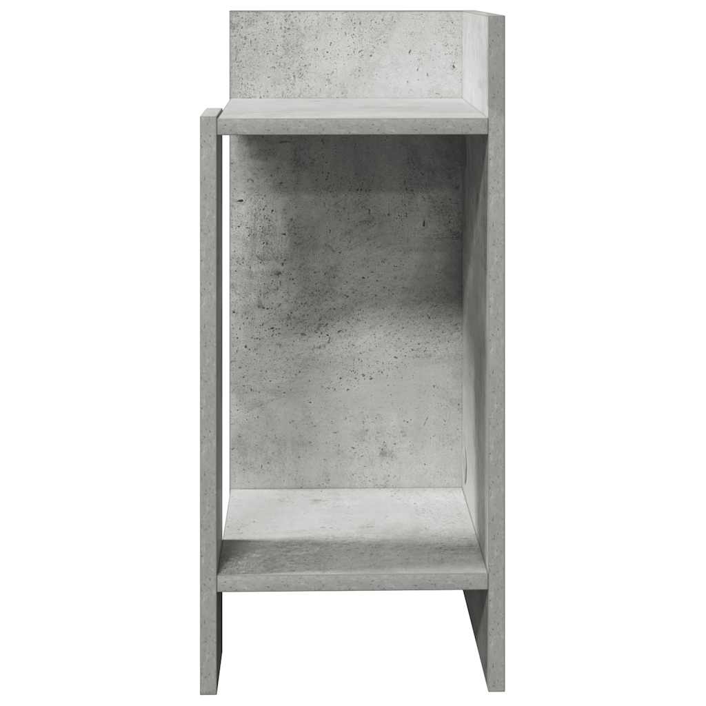 vidaXL Stoliki boczne 2 szt. z półką, szarość betonu, 25,5x27x60 cm