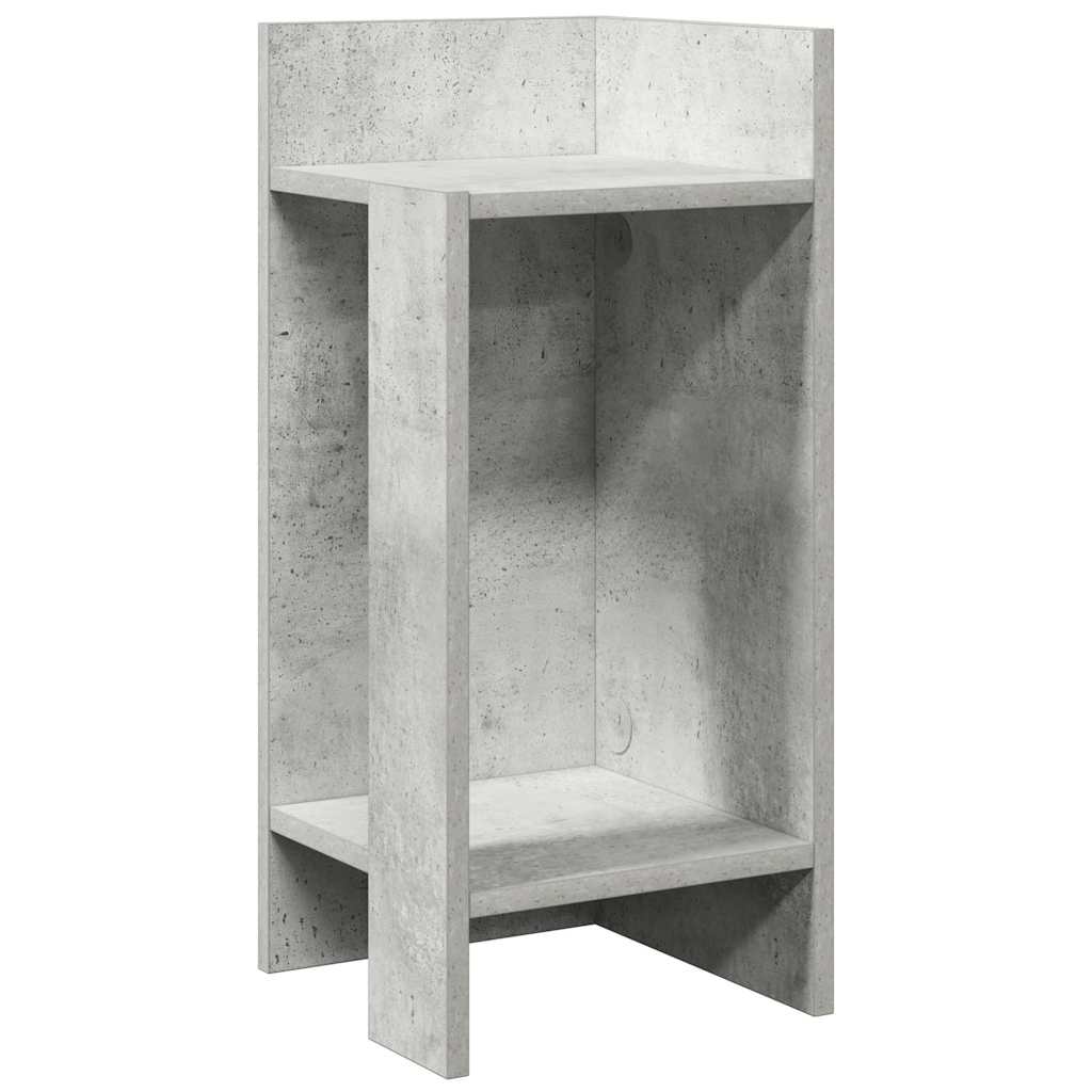 vidaXL Stoliki boczne 2 szt. z półką, szarość betonu, 25,5x27x60 cm