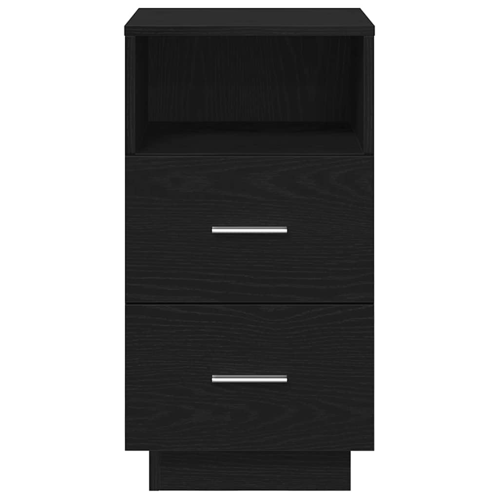vidaXL Szafki nocne z 2 szufladami, 2 szt., czarne, 36x36x68 cm