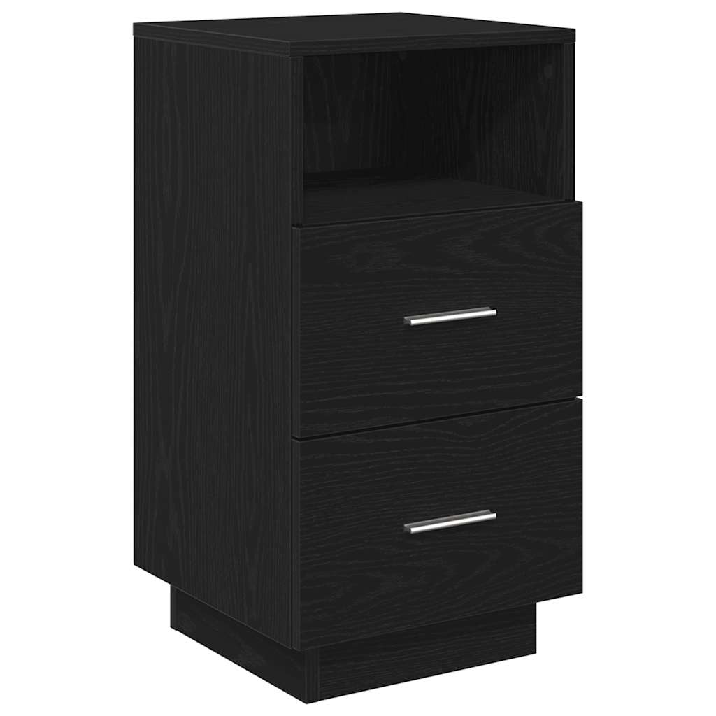 vidaXL Szafki nocne z 2 szufladami, 2 szt., czarne, 36x36x68 cm