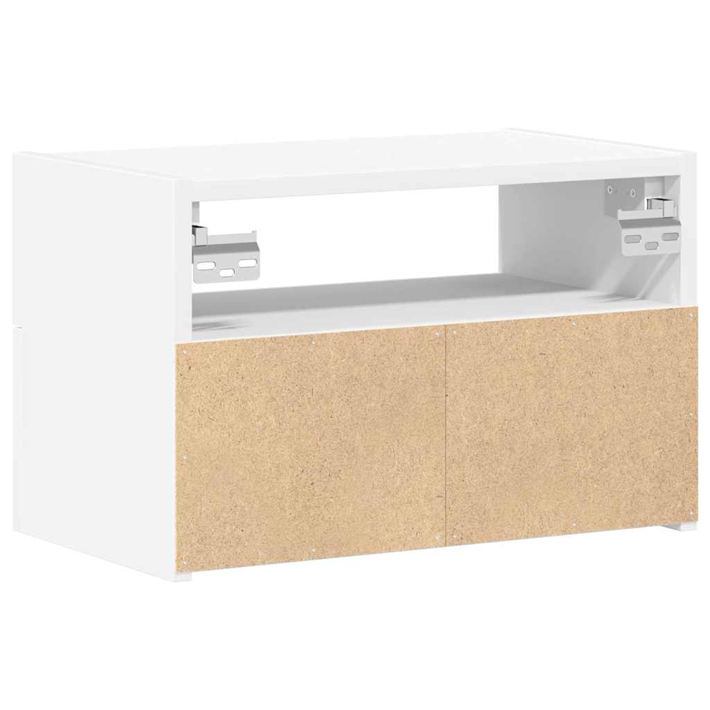 vidaXL Wiszące szafki nocne, 2 szt., białe, 45x26x28,5 cm