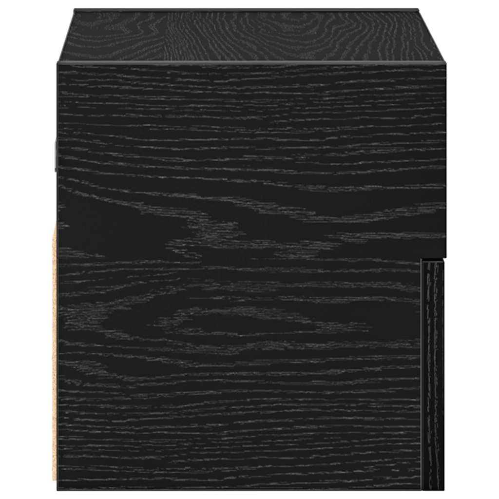 vidaXL Wiszące szafki nocne, 2 szt., czarne, 45x26x28,5 cm