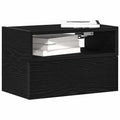 vidaXL Wiszące szafki nocne, 2 szt., czarne, 45x26x28,5 cm