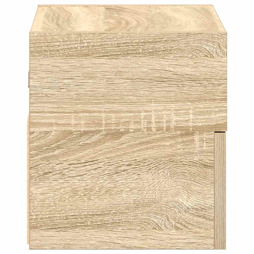 vidaXL Wisząca szafka nocna, dąb sonoma, 45x26x28,5 cm
