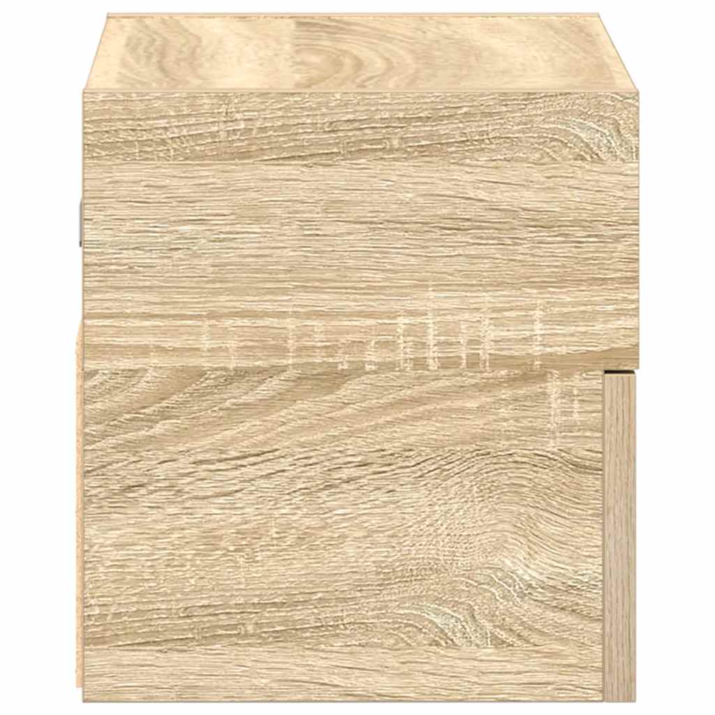 vidaXL Wiszące szafki nocne, 2 szt., dąb sonoma, 45x26x28,5 cm