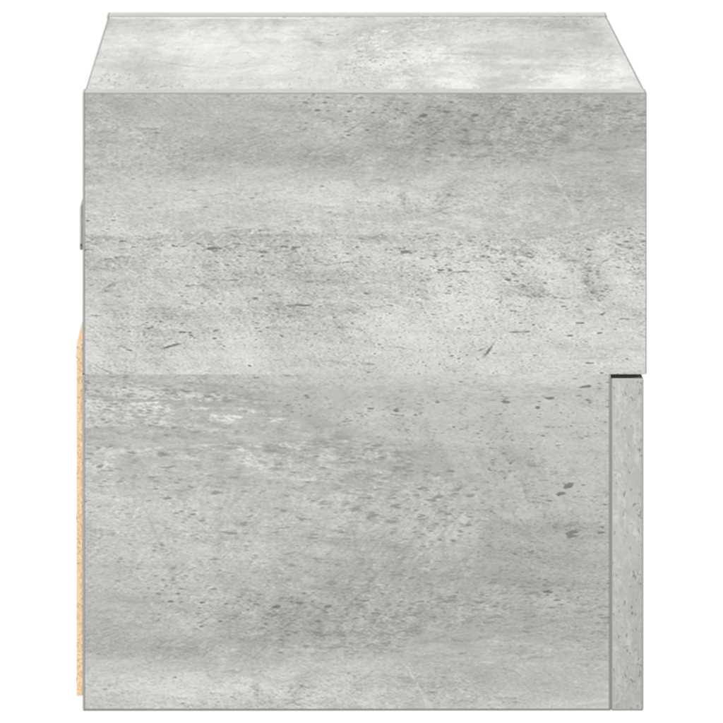 vidaXL Wisząca szafka nocna, szarość betonu, 45x26x28,5 cm