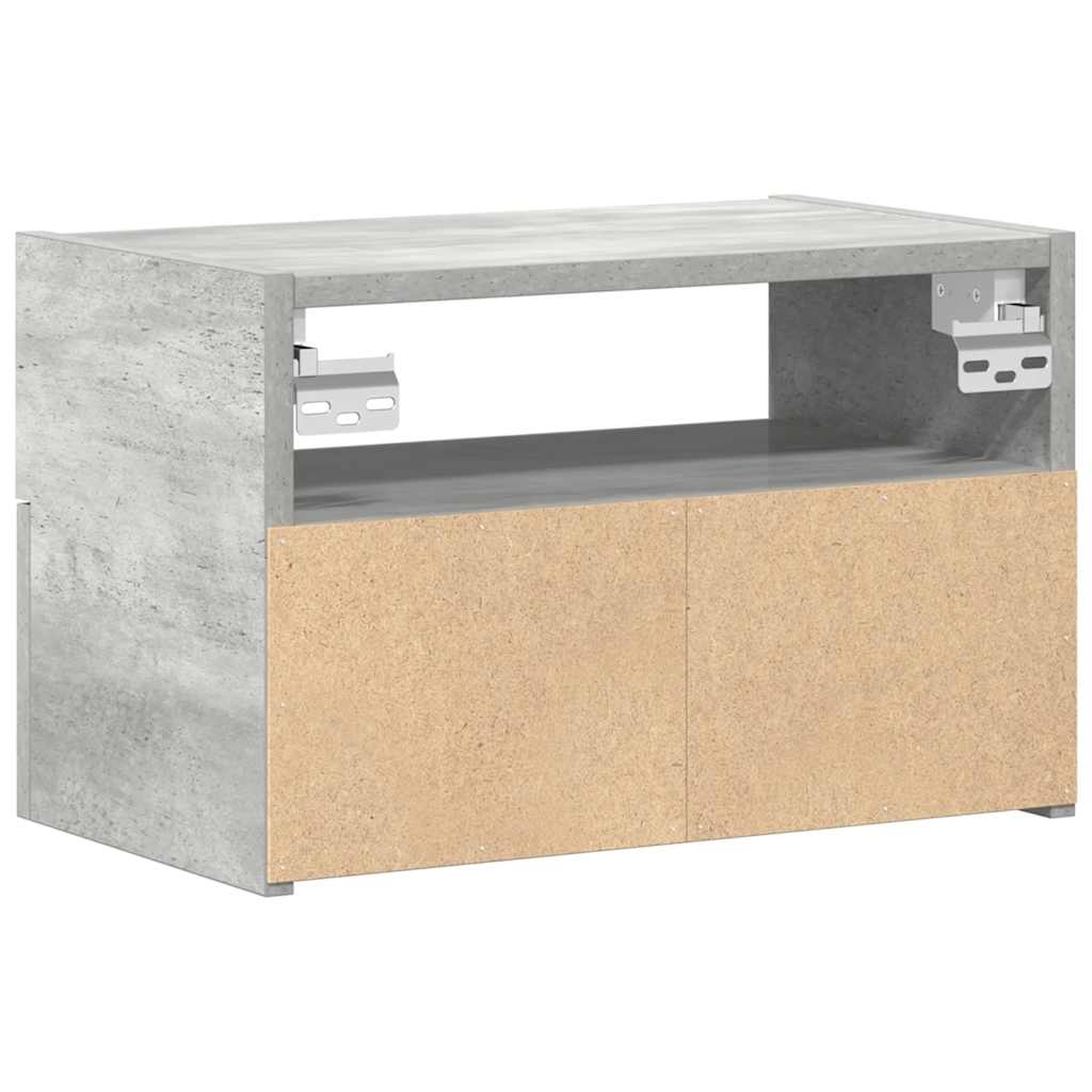 vidaXL Wiszące szafki nocne, 2 szt., szarość betonu, 45x26x28,5 cm