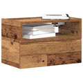 vidaXL Wiszące szafki nocne, 2 szt., stare drewno, 45x26x28,5 cm
