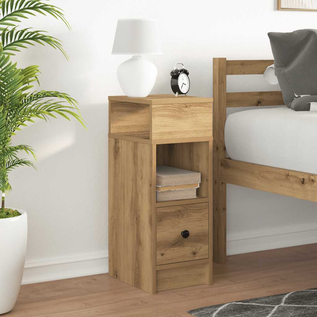 vidaXL Szafka nocna z szufladą Artisan Oak 25x31x66 cm