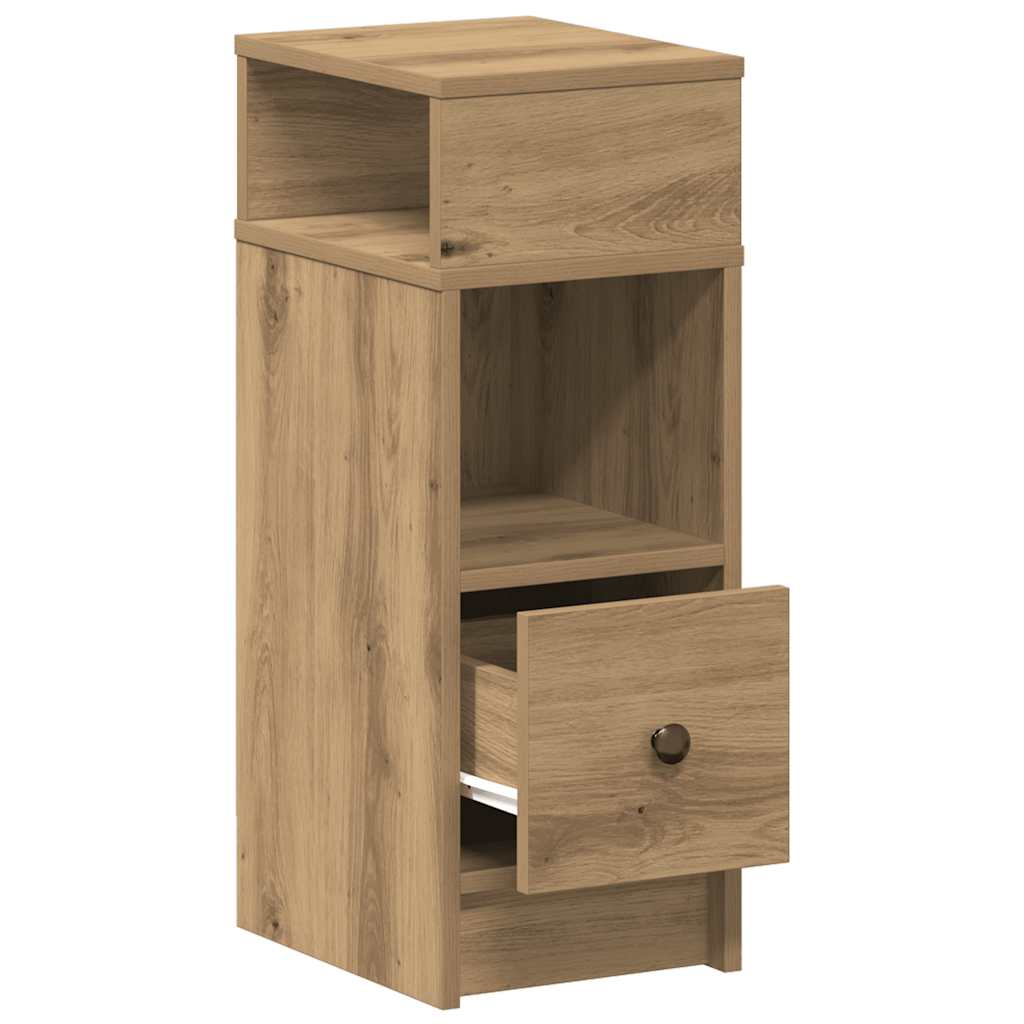 vidaXL Szafka nocna z szufladą Artisan Oak 25x31x66 cm