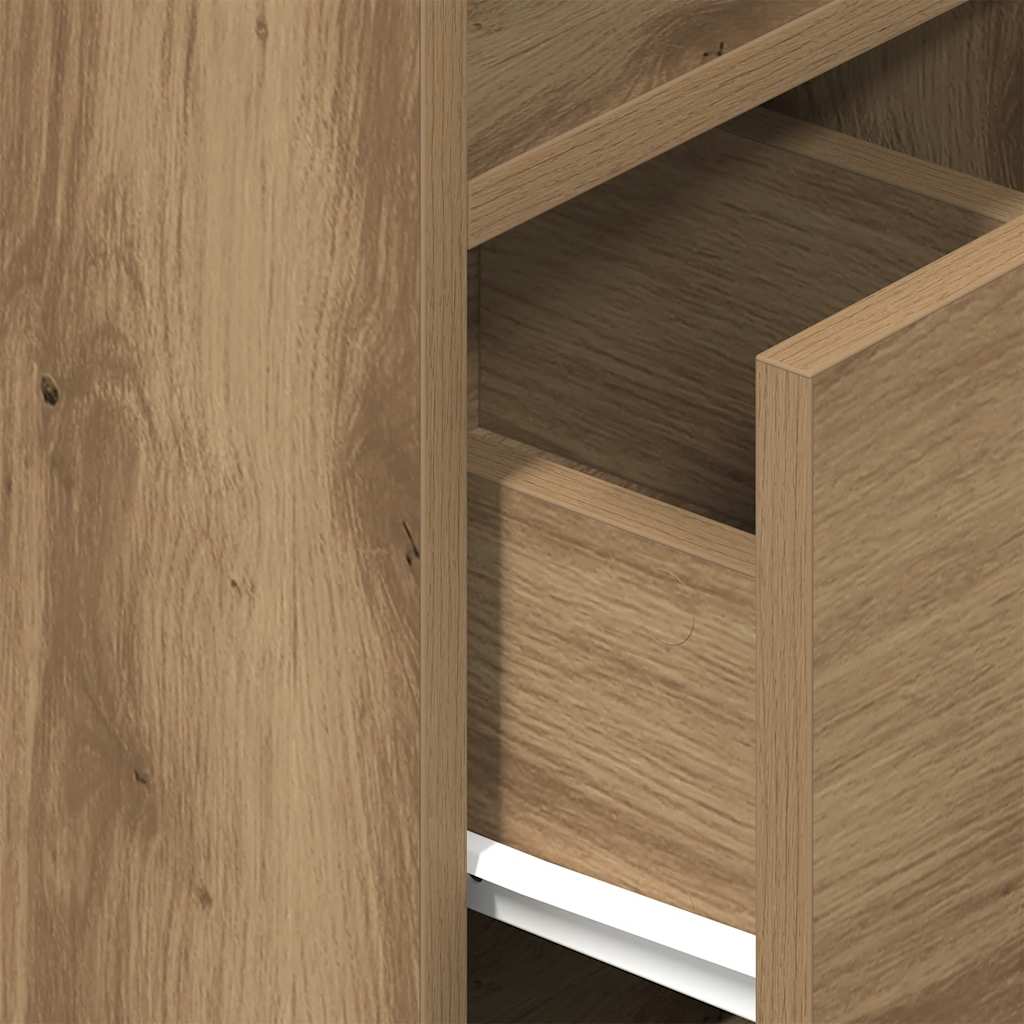 vidaXL Szafka nocna z szufladą Artisan Oak 25x31x66 cm