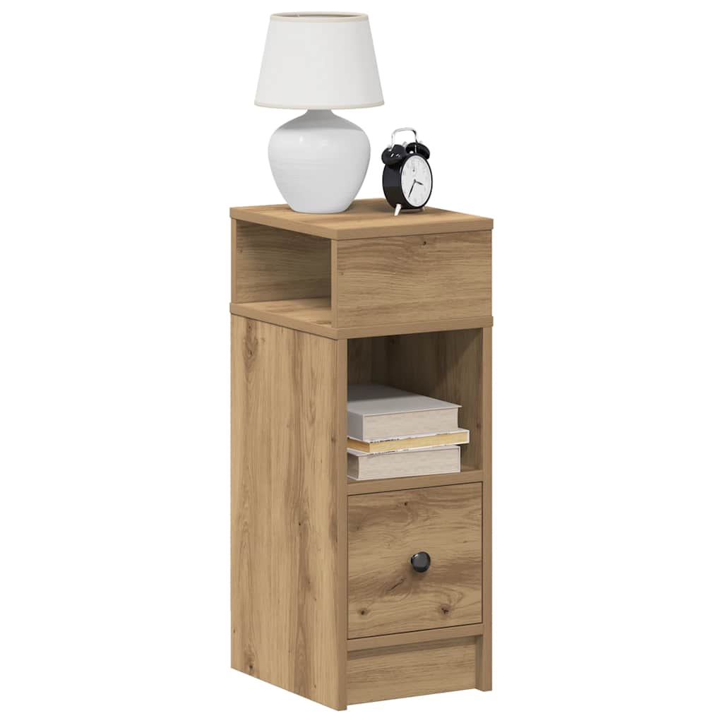 vidaXL Szafka nocna z szufladą Artisan Oak 25x31x66 cm