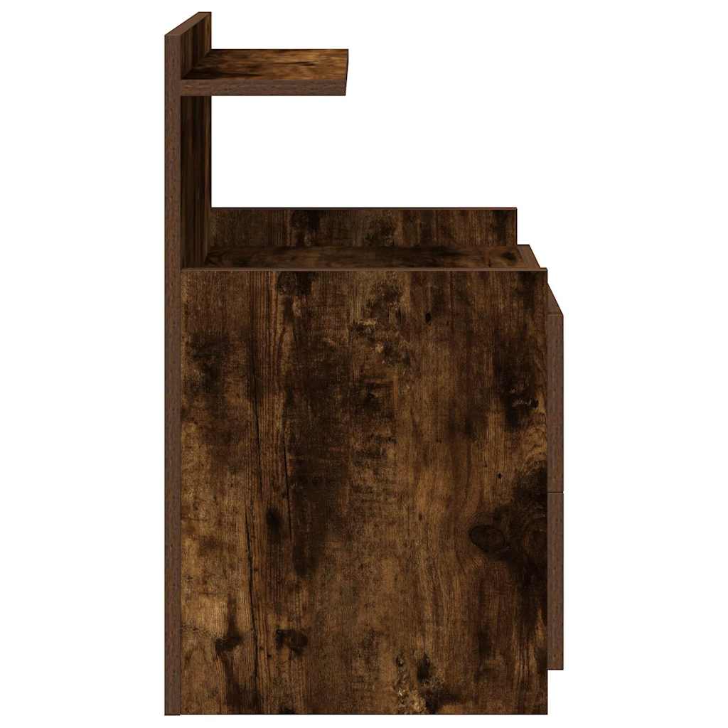 vidaXL Szafka nocna z 2 szufladami Dąb wędzony 40x36,5x62 cm