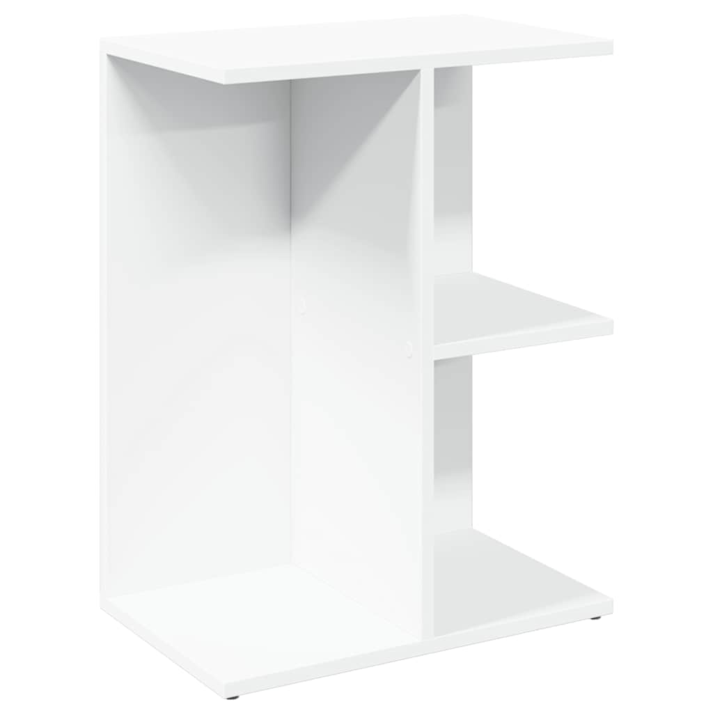 vidaXL Stolik nocny, biała, 46,5x29x61 cm, materiał drewnopochodny
