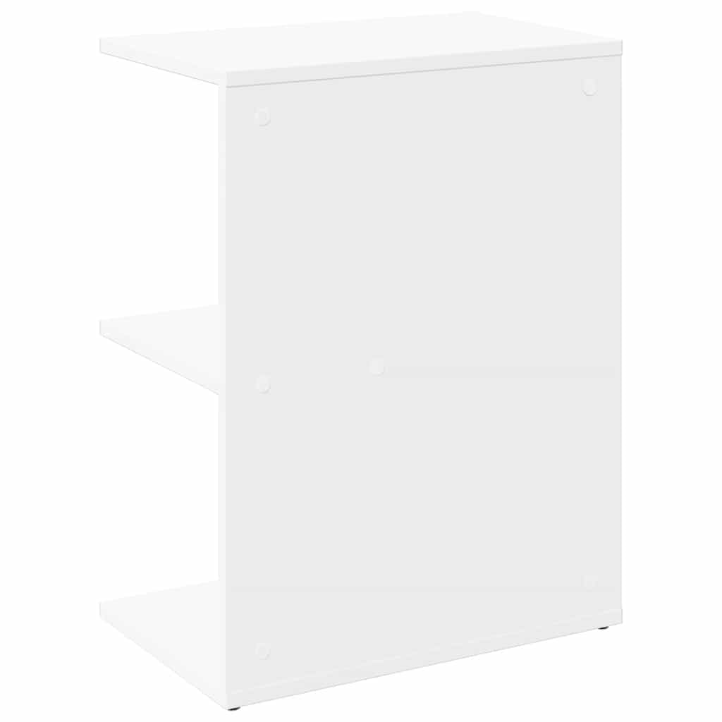 vidaXL Stolik nocny, biała, 46,5x29x61 cm, materiał drewnopochodny