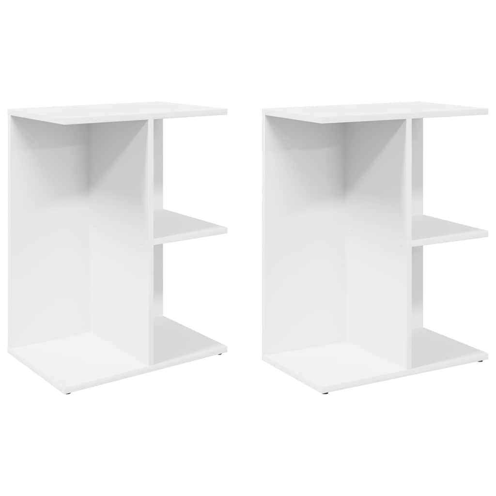 vidaXL Stoliki nocne, 2 szt. białe, 46,5x29x61 cm