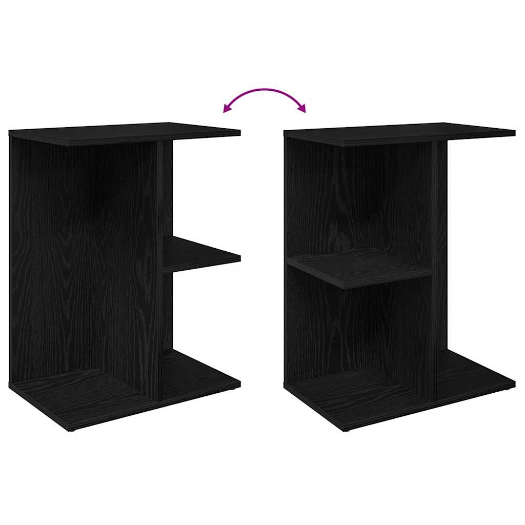 vidaXL Stoliki nocne, 2 szt., czarne, 46,5x29x61 cm