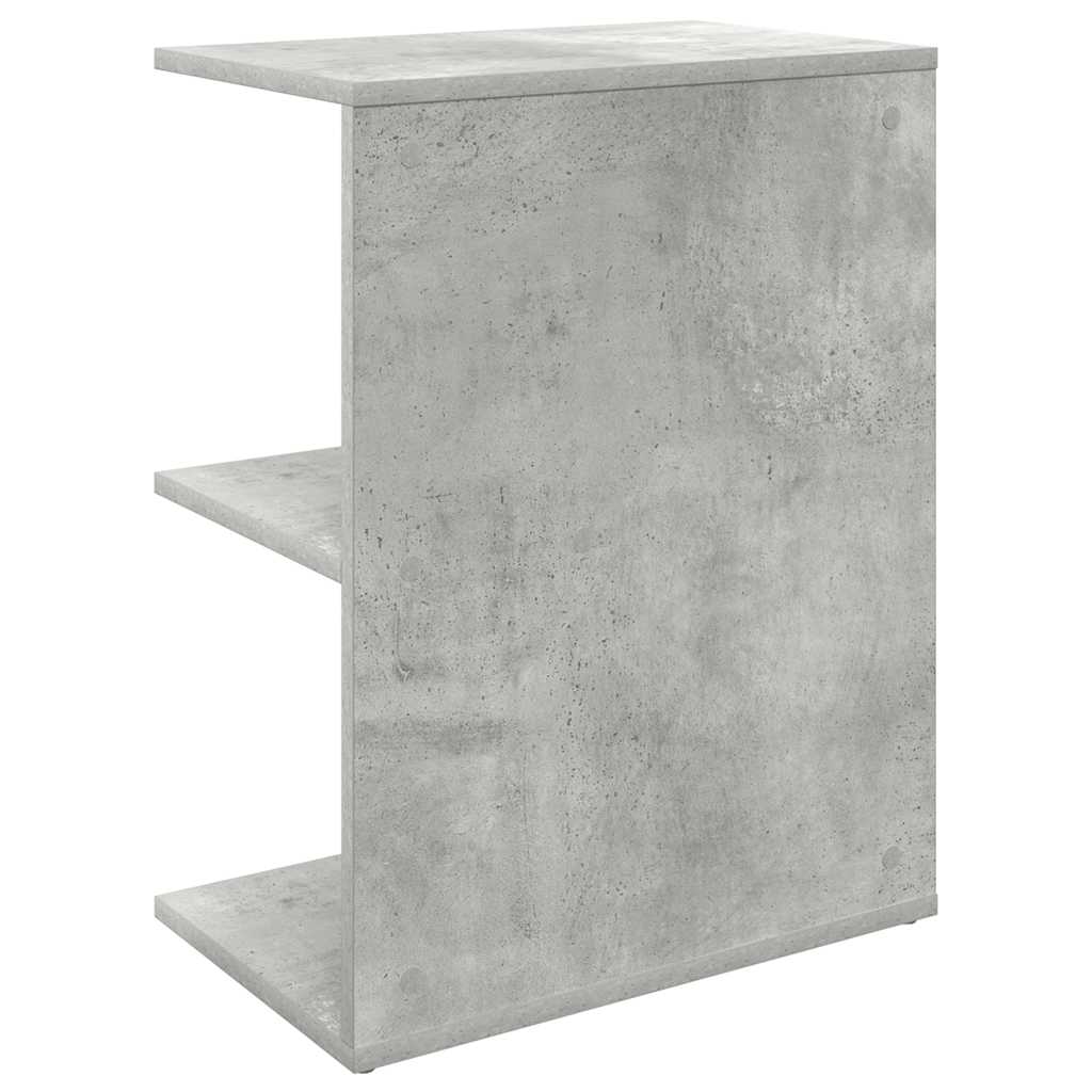 vidaXL Stolik nocny, szarość betonu, 46,5x29x61 cm