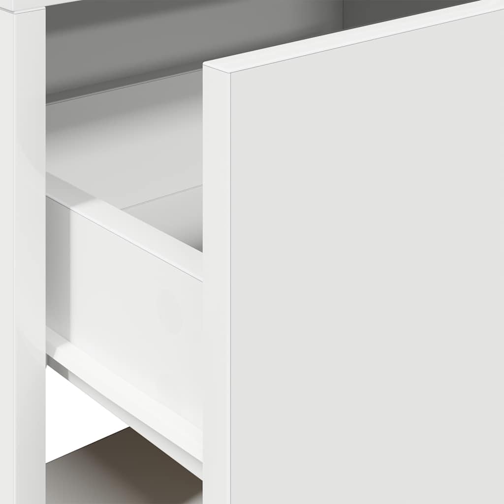 vidaXL Szafka nocna z szufladą, biała, 51x31x47 cm
