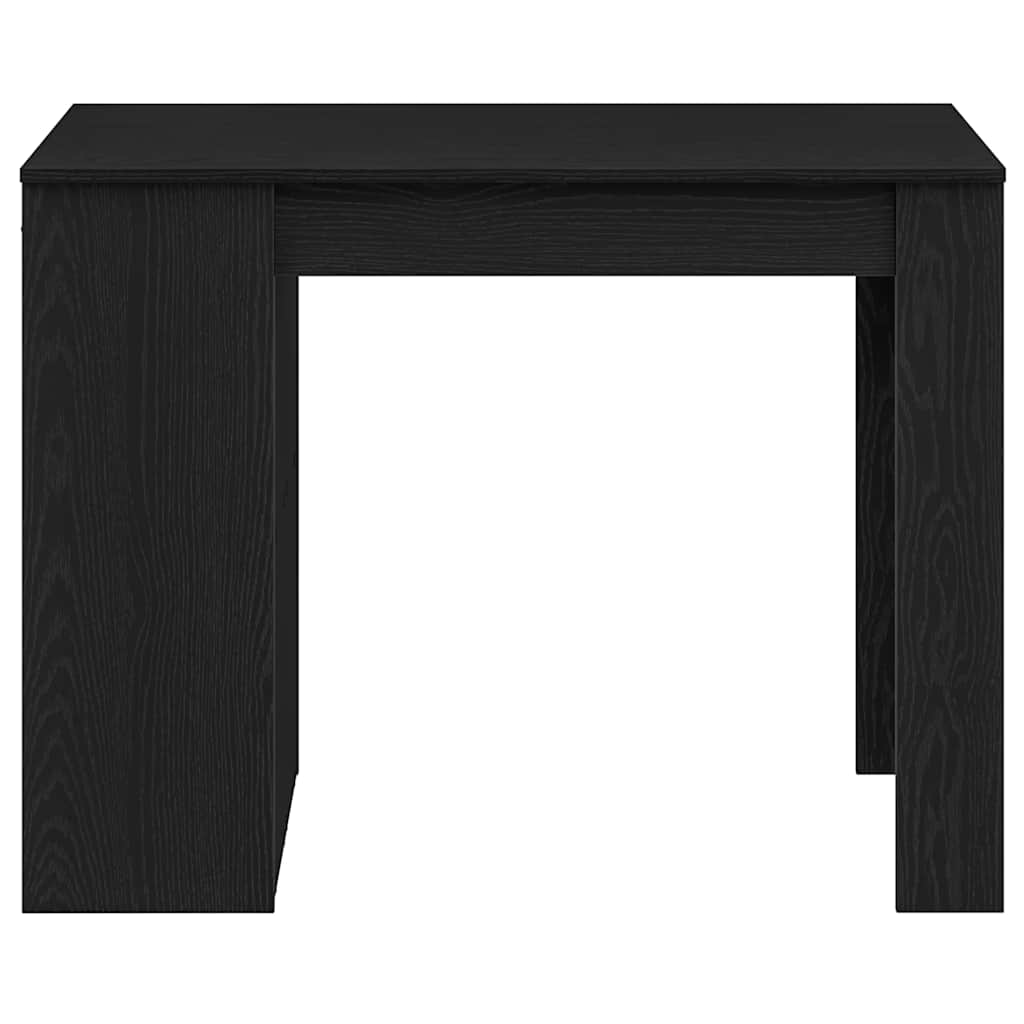 vidaXL Biurko z szufladą i półką, czarne, 102x62x77,5 cm
